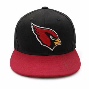 Arizona Cardinals New Era Fitted Hat 7 5/8 Black Red NFL Cap